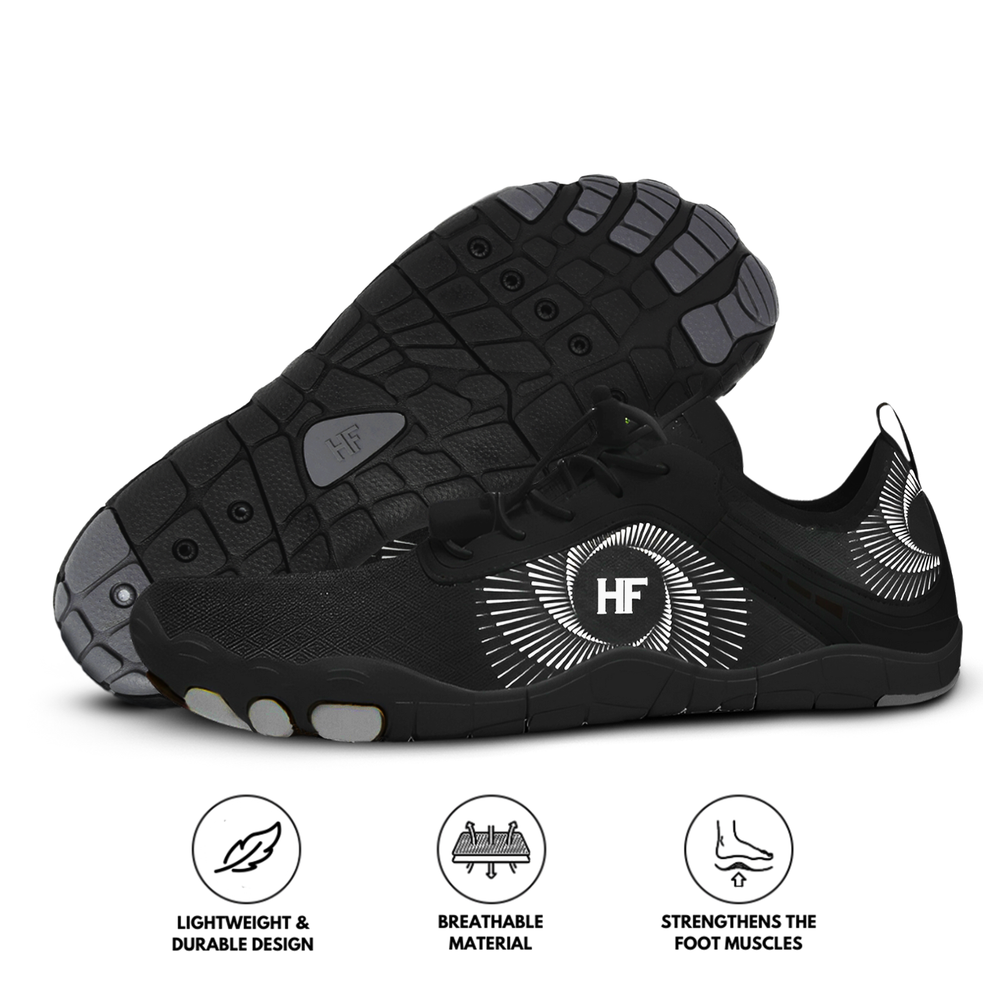 HF Active - Scarpe barefoot per uno stile di vita attivo e per alleviare il dolore (Unisex) (BOGO)