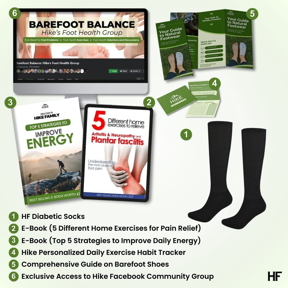 HF Diabetic Comfort Socks - Moisture-Wicking Technology for Enhanced Blood Circulation