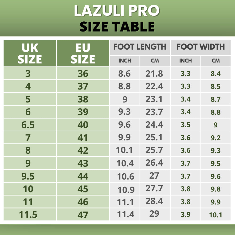 Lazuli Pro - Piedi più sani e grande comfort con le scarpe barefoot (Unisex)